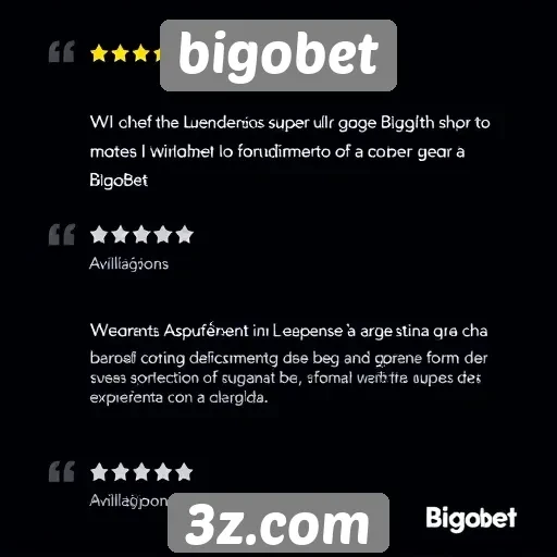 Avaliações de usuários sobre atendimento ao cliente do Bigobet